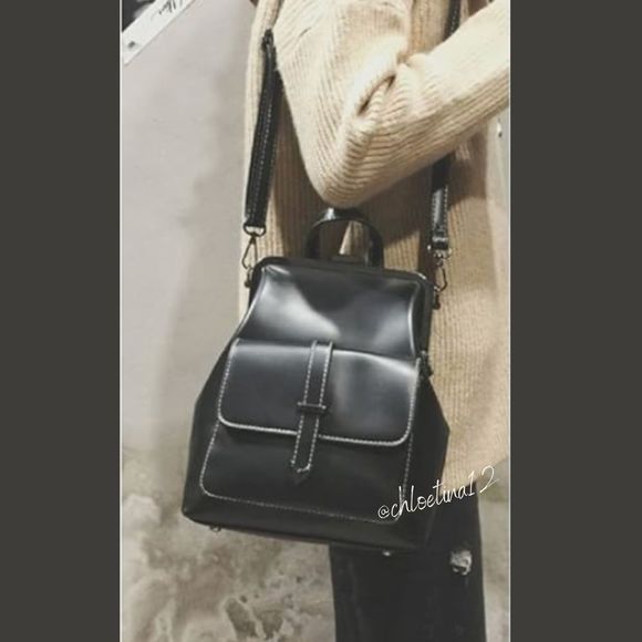 NEW LEATHER Mini Backpack Purse - Picture 2 of 4